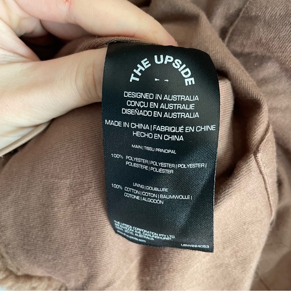 The Upside Fleece Teddy Jacket Brown Tan Zip Up Australian Womens Size 6 US - Picture 9 of 13